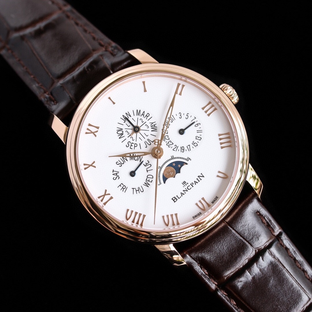 [블랑팡] Blancpain 4286P-3442A-55B Le Brush Perpetual Calendar Split Seconds PT LTD Automatic - 블랑팡 르 브라쉬 42mm