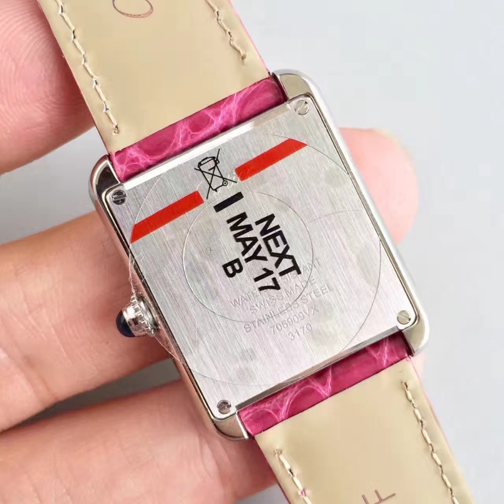 [까르띠에] 악어가죽밴드  탱크 솔로 루이 머스트 까르띠에 Cartier Tank Series 24/27/31mm