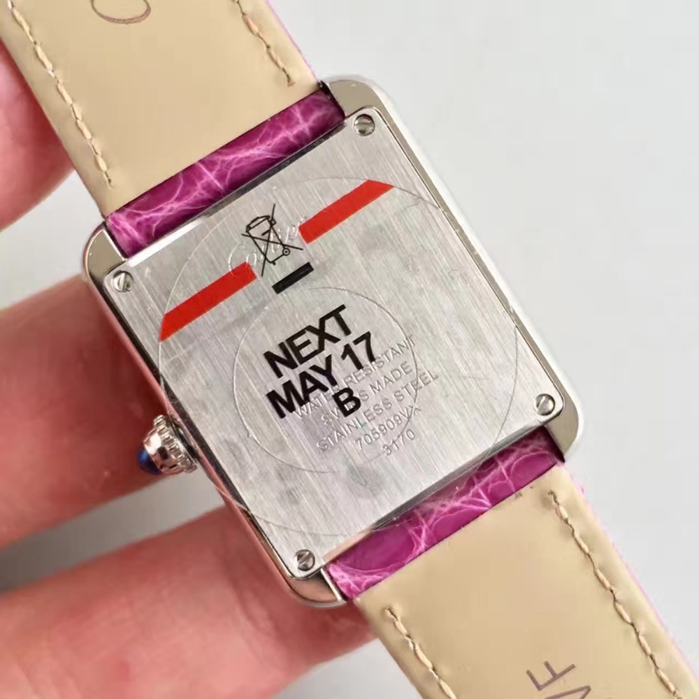 [까르띠에] 악어가죽밴드  탱크 솔로 루이 머스트 까르띠에 Cartier Tank Series 24/27/31mm