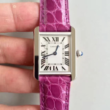 [까르띠에] 악어가죽밴드  탱크 솔로 루이 머스트 까르띠에 Cartier Tank Series 24/27/31mm