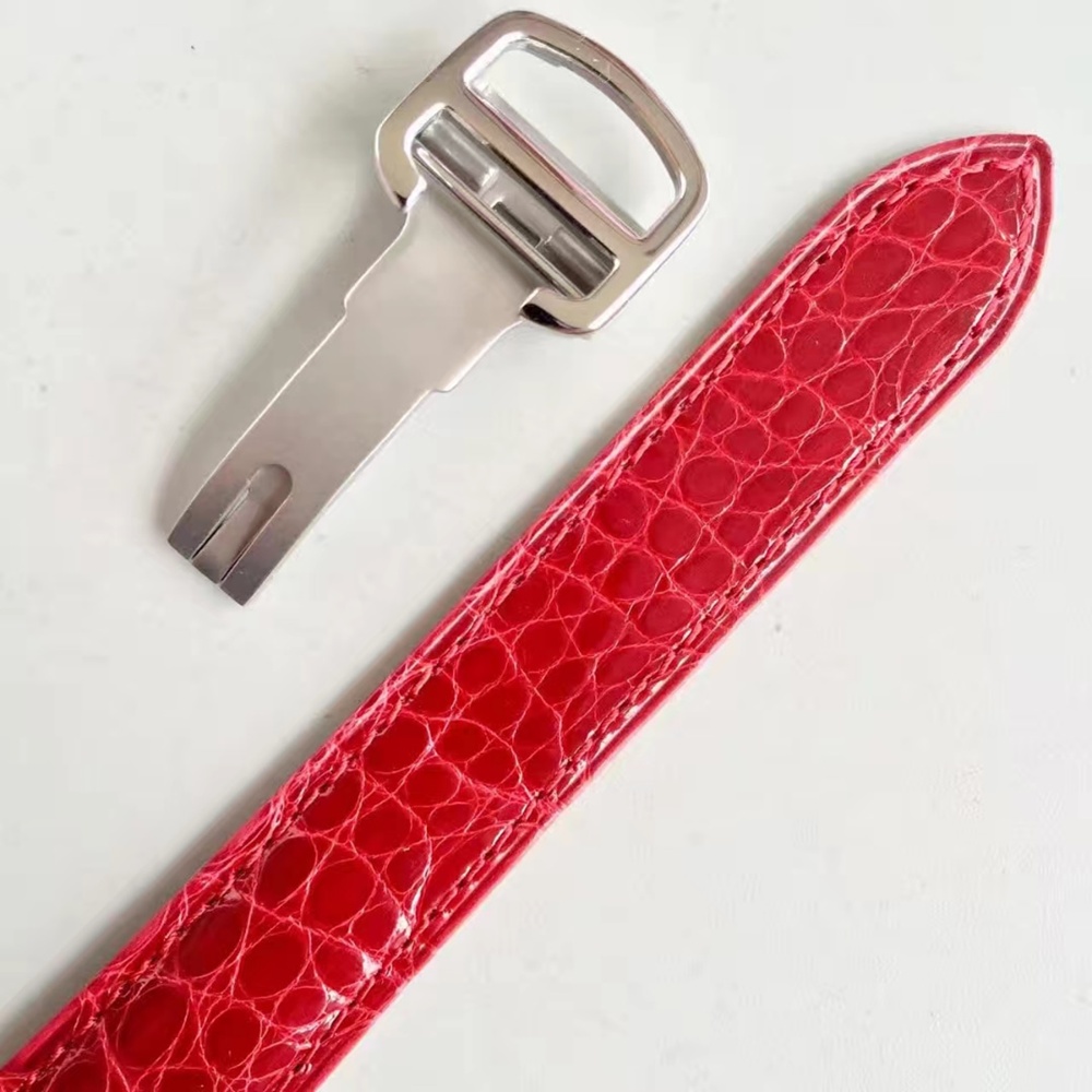 [까르띠에] 악어가죽밴드  탱크 솔로 루이 머스트 까르띠에 Cartier Tank Series 24/27/31mm