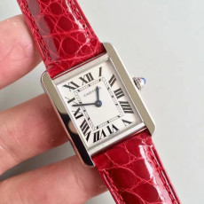 [까르띠에] 악어가죽밴드  탱크 솔로 루이 머스트 까르띠에 Cartier Tank Series 24/27/31mm