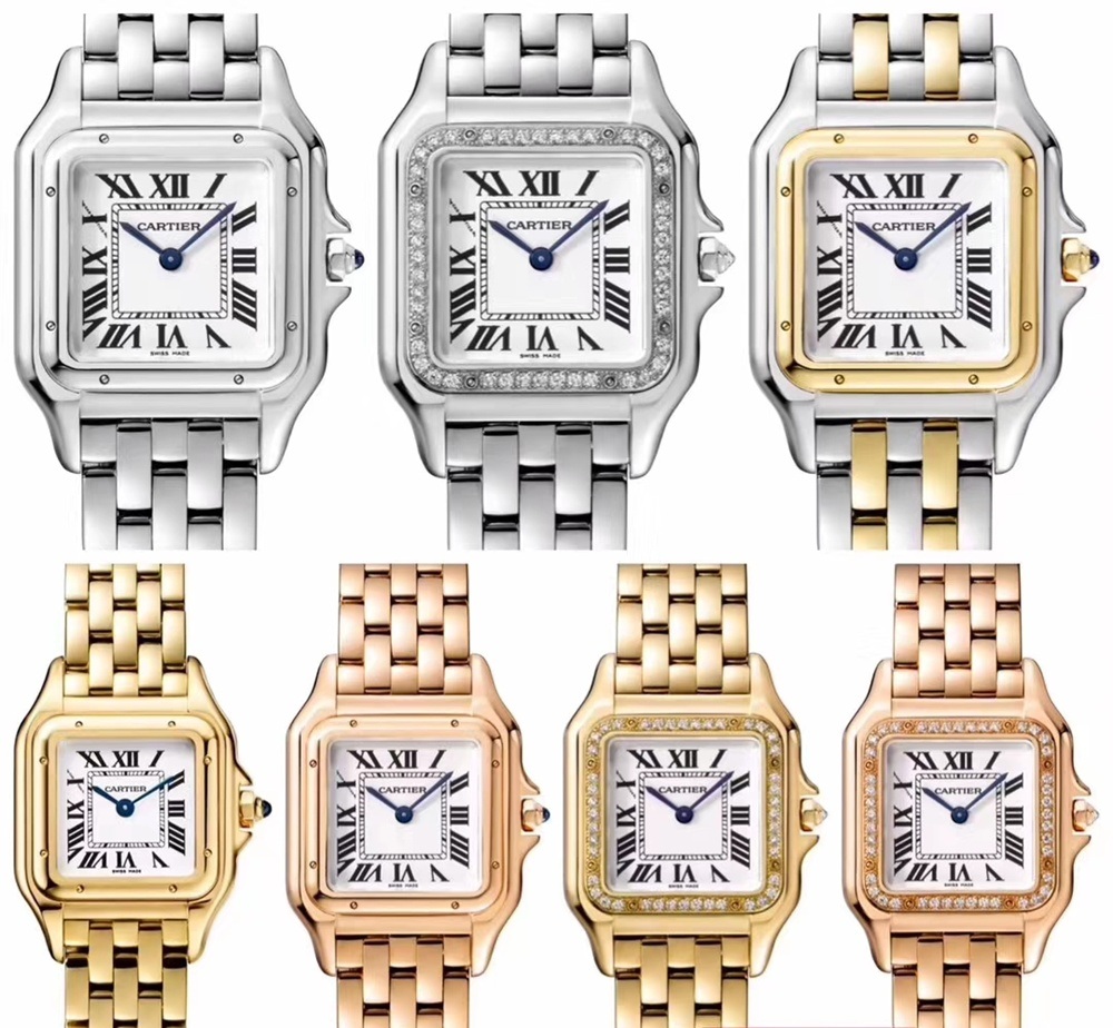 [까르띠에] 7종 Cartier 까르띠에 팬더 스몰 미듐 Stainless Steel Panthère de Watch 15099763 쿼츠 22/27/31mm