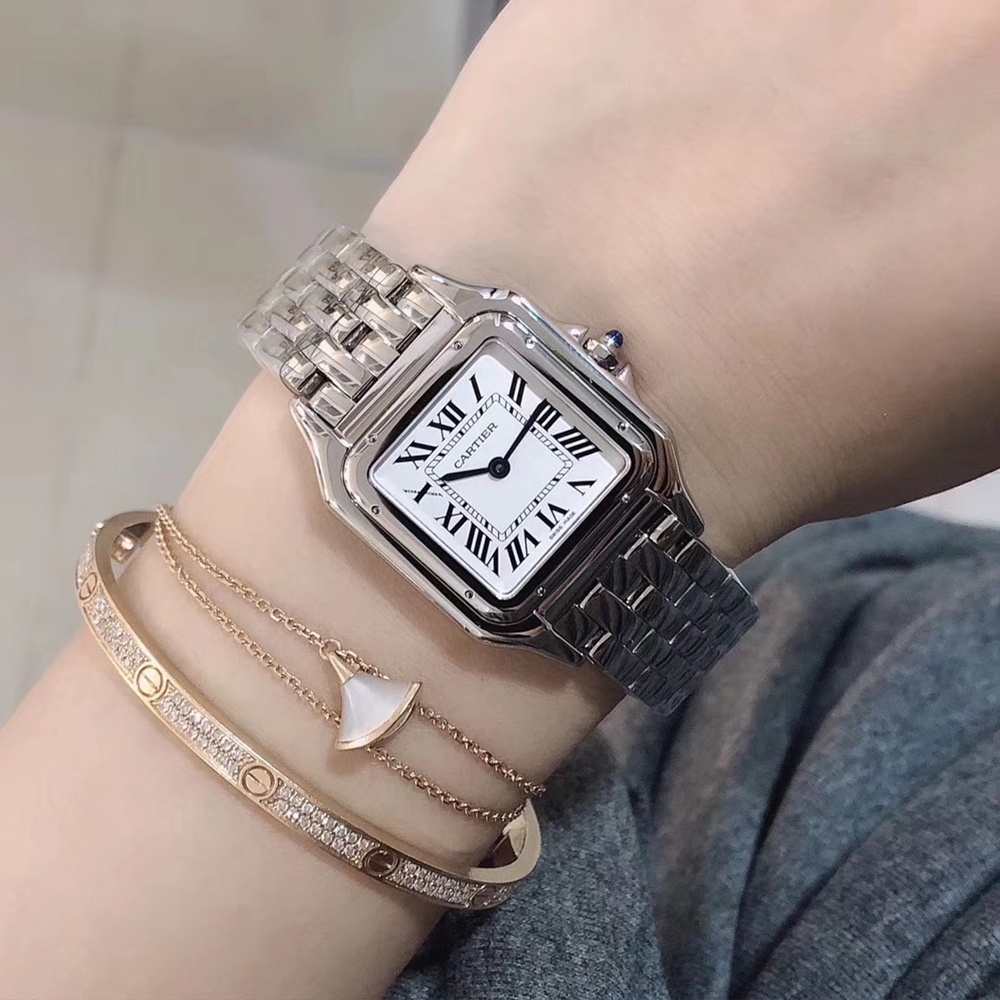 [까르띠에] 7종 Cartier 까르띠에 팬더 스몰 미듐 Stainless Steel Panthère de Watch 15099763 쿼츠 22/27/31mm