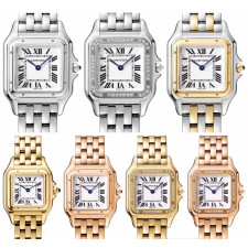 [까르띠에] 7종 Cartier 까르띠에 팬더 스몰 미듐 Stainless Steel Panthère de Watch 15099763 쿼츠 22/27/31mm