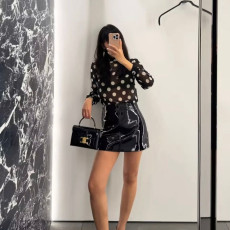 [셀린느] 폴카도트 실크 셔츠