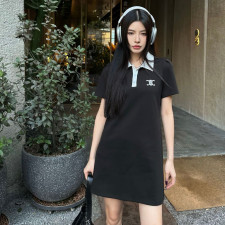 [셀린느] 폴로 넥 원피스