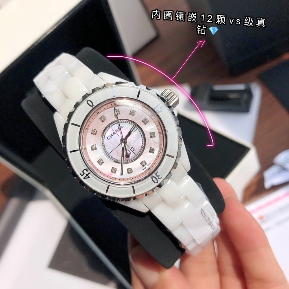 [샤넬] Chanel J12 Quartz Automatic Calibre - 샤넬 J12 세라믹 33/38/41mm