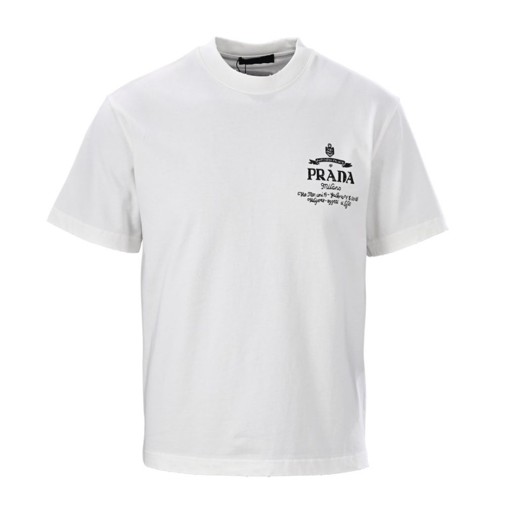 [프라다] PRADA 베이직 로고 프린트 티셔츠