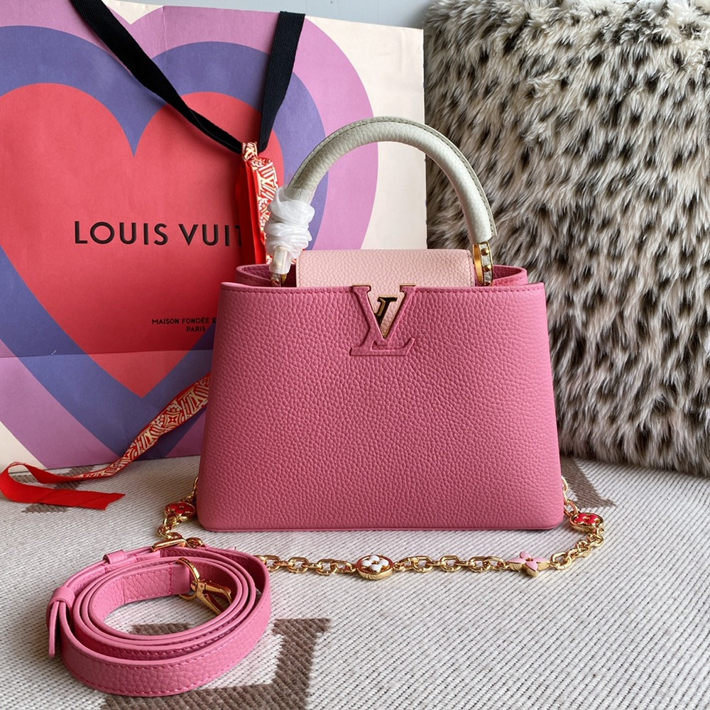 [루이비통] Louis Vuitton - 루이비통 capucines 카퓌신 탑핸들 MM (Medium) PM (Petit Medium) 카푸신 BB (Bebe)