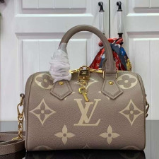 [루이비통] Louis Vuitton Monogram Empreinte Speedy Bandouliere 20 M46575 - 루이비통 스피디 반둘리에 토트백20 20.5x13.5x12cm 24