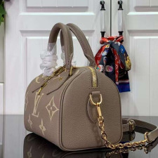 [루이비통] Louis Vuitton Monogram Empreinte Speedy Bandouliere 20 M46575 - 루이비통 스피디 반둘리에 토트백20 20.5x13.5x12cm 24