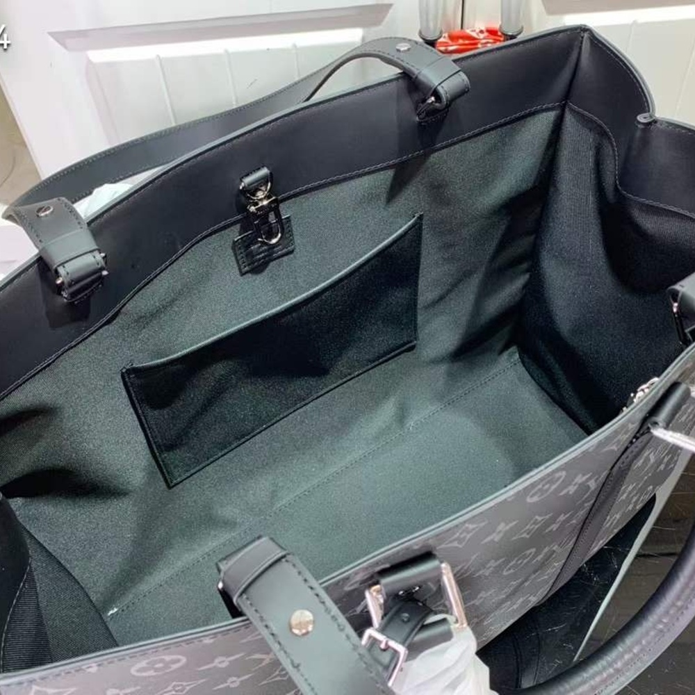 [루이비통] Louis Vuitton Sac Plat 24H Monogram Eclipse Canvas Bag - 루이비통 뉴시즌 모노그램 이클립스 코팅 캔버스 삭플라 24H 토트백 44 x 33 x 18cm 38