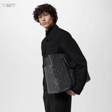 [루이비통] Louis Vuitton Sac Plat 24H Monogram Eclipse Canvas Bag - 루이비통 뉴시즌 모노그램 이클립스 코팅 캔버스 삭플라 24H 토트백 44 x 33 x 18cm 38