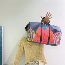 [루이비통] Louis Vuitton - LV x YK 루이비통 KEEPALL 키폴 트래블 보스턴 백 45 / 50cm