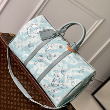 [루이비통] Louis Vuitton - LV x YK 루이비통 KEEPALL 키폴 트래블 보스턴 백 45 / 50cm