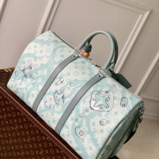 [루이비통] Louis Vuitton - LV x YK 루이비통 KEEPALL 키폴 트래블 보스턴 백 45 / 50cm