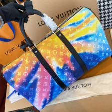 [루이비통] Louis Vuitton - LV x YK 루이비통 KEEPALL 키폴 트래블 보스턴 백 45 / 50cm