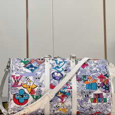 [루이비통] Louis Vuitton - LV x YK 루이비통 KEEPALL 키폴 트래블 보스턴 백 45 / 50cm