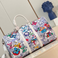 [루이비통] Louis Vuitton - LV x YK 루이비통 KEEPALL 키폴 트래블 보스턴 백 45 / 50cm