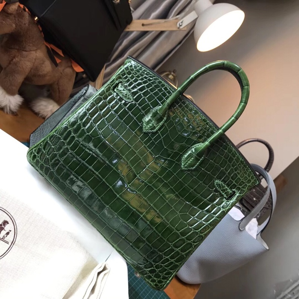 [에르메스] Hermes Birkin Bag Alligator - 에르메스 버킨 25 악어가죽 25 x 20 x 13cm (버킨 30 35 40 45) 가격상담