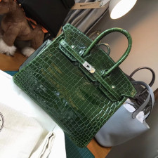 [에르메스] Hermes Birkin Bag Alligator - 에르메스 버킨 25 악어가죽 25 x 20 x 13cm (버킨 30 35 40 45) 가격상담