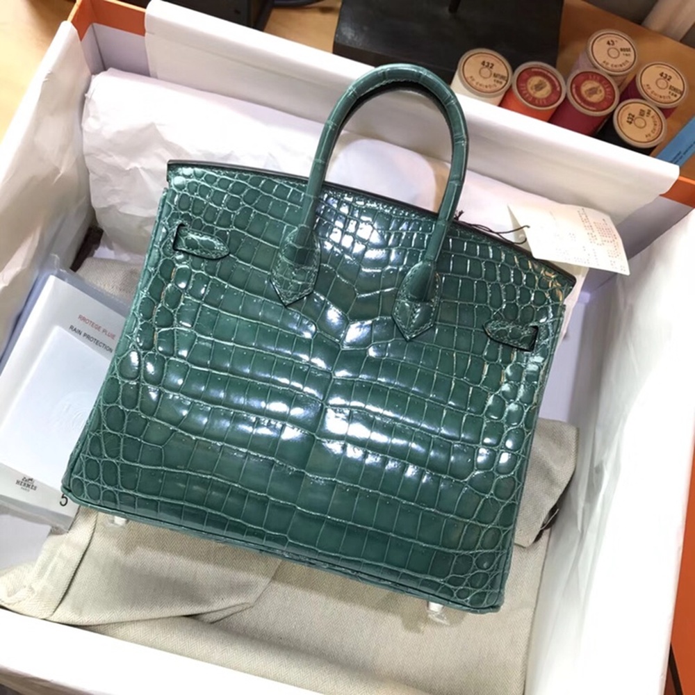 [에르메스] Hermes Birkin Bag Alligator - 에르메스 버킨 25 악어가죽 25 x 20 x 13cm (버킨 30 35 40 45) 가격상담