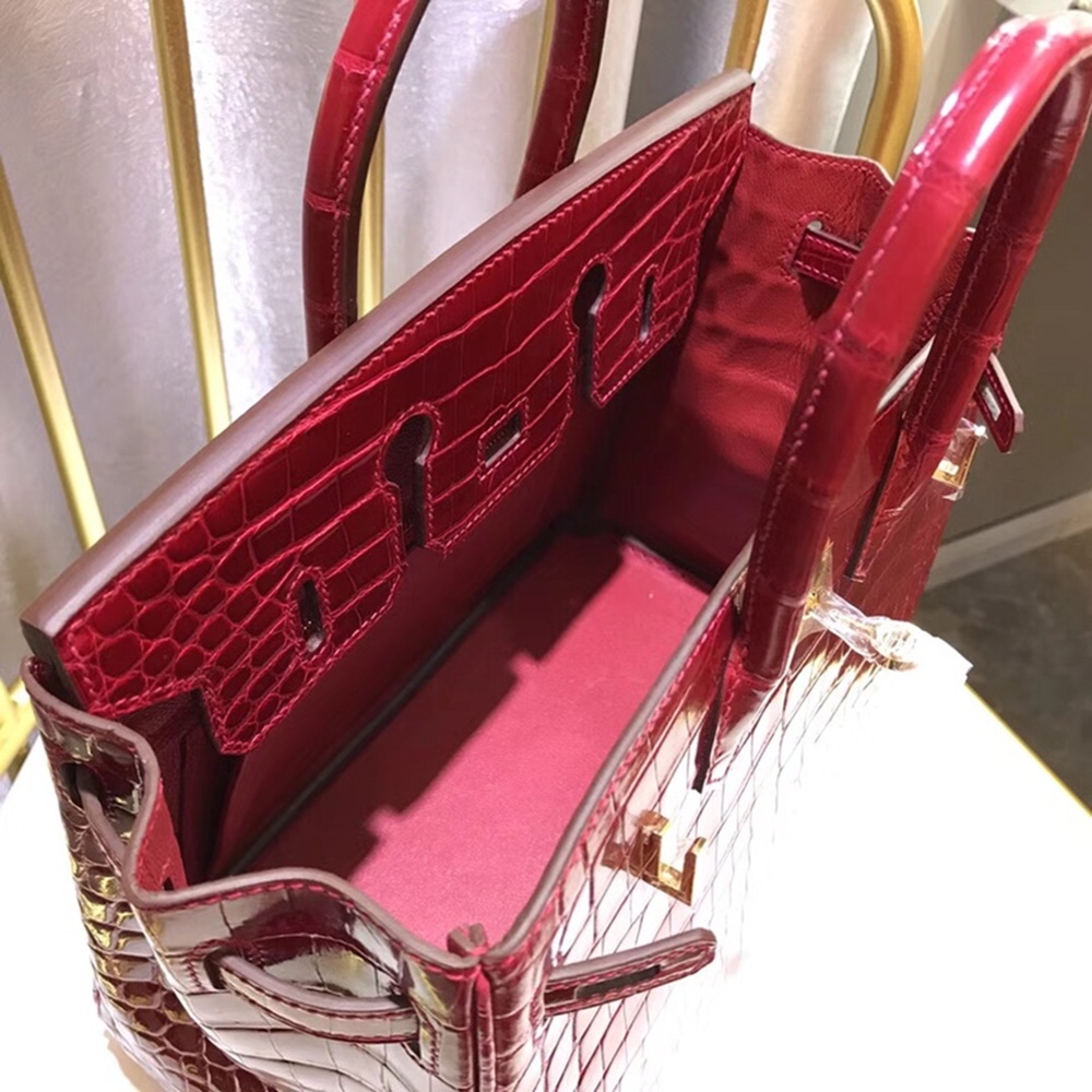 [에르메스] Hermes Birkin Bag Alligator - 에르메스 버킨 25 악어가죽 25 x 20 x 13cm (버킨 30 35 40 45) 가격상담