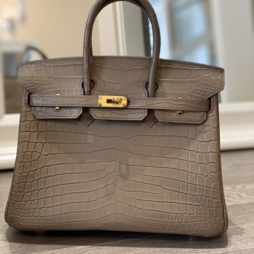 [에르메스] Hermes Birkin Bag Alligator - 에르메스 버킨 25 악어가죽 25 x 20 x 13cm (버킨 30 35 40 45) 가격상담