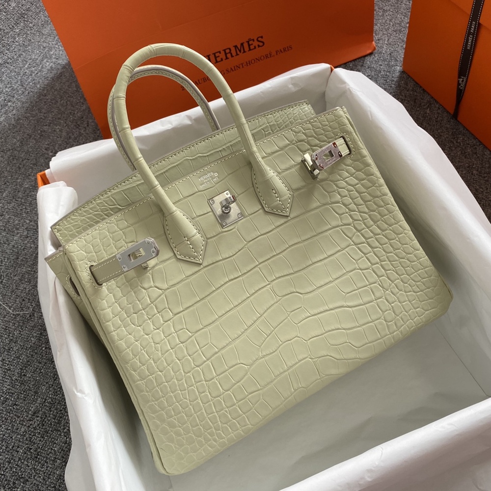 [에르메스] Hermes Birkin Bag Alligator - 에르메스 버킨 25 악어가죽 25 x 20 x 13cm (버킨 30 35 40 45) 가격상담