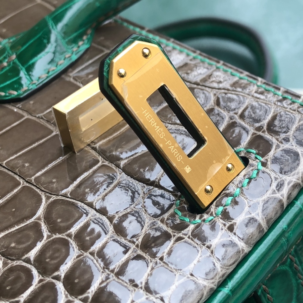 [에르메스] Hermes Birkin Bag Alligator - 에르메스 버킨 25 악어가죽 25 x 20 x 13cm (버킨 30 35 40 45) 가격상담