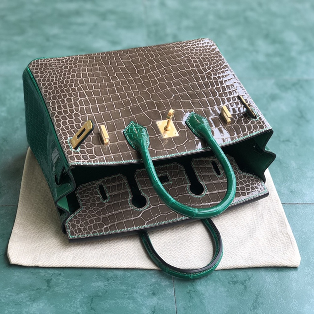[에르메스] Hermes Birkin Bag Alligator - 에르메스 버킨 25 악어가죽 25 x 20 x 13cm (버킨 30 35 40 45) 가격상담