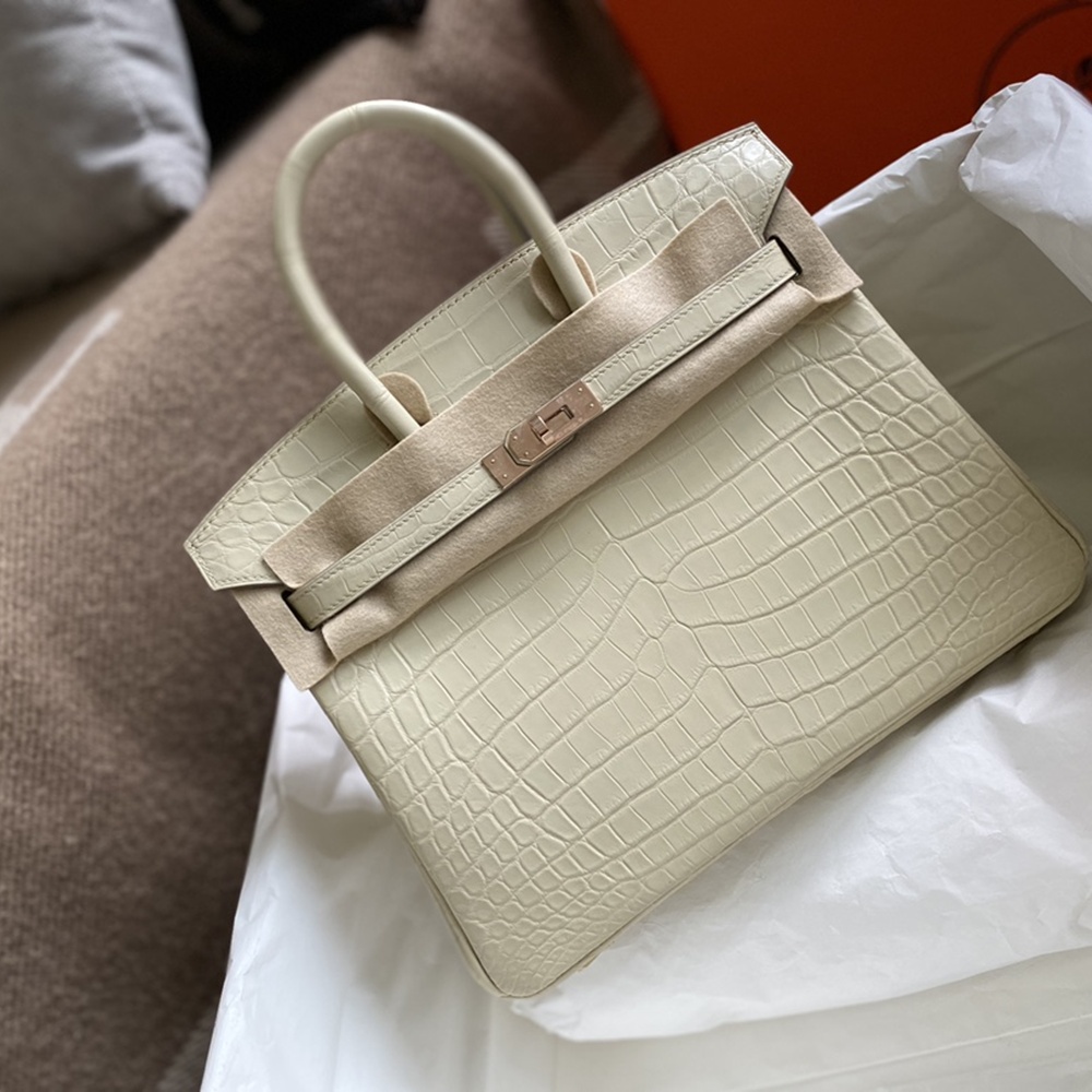 [에르메스] Hermes Birkin Bag Alligator - 에르메스 버킨 25 악어가죽 25 x 20 x 13cm (버킨 30 35 40 45) 가격상담