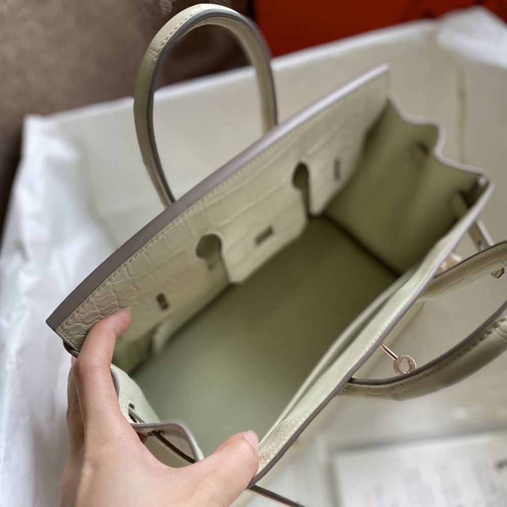 [에르메스] Hermes Birkin Bag Alligator - 에르메스 버킨 25 악어가죽 25 x 20 x 13cm (버킨 30 35 40 45) 가격상담