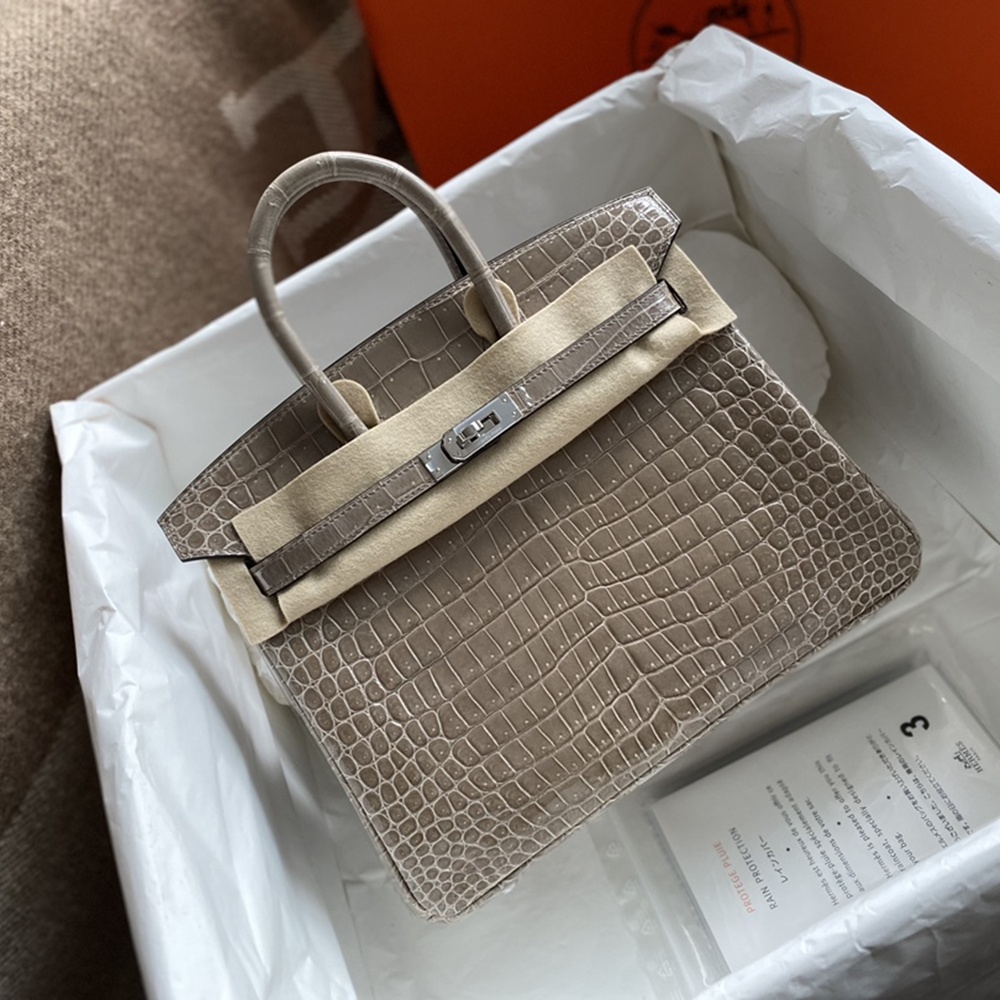 [에르메스] Hermes Birkin Bag Alligator - 에르메스 버킨 25 악어가죽 25 x 20 x 13cm (버킨 30 35 40 45) 가격상담