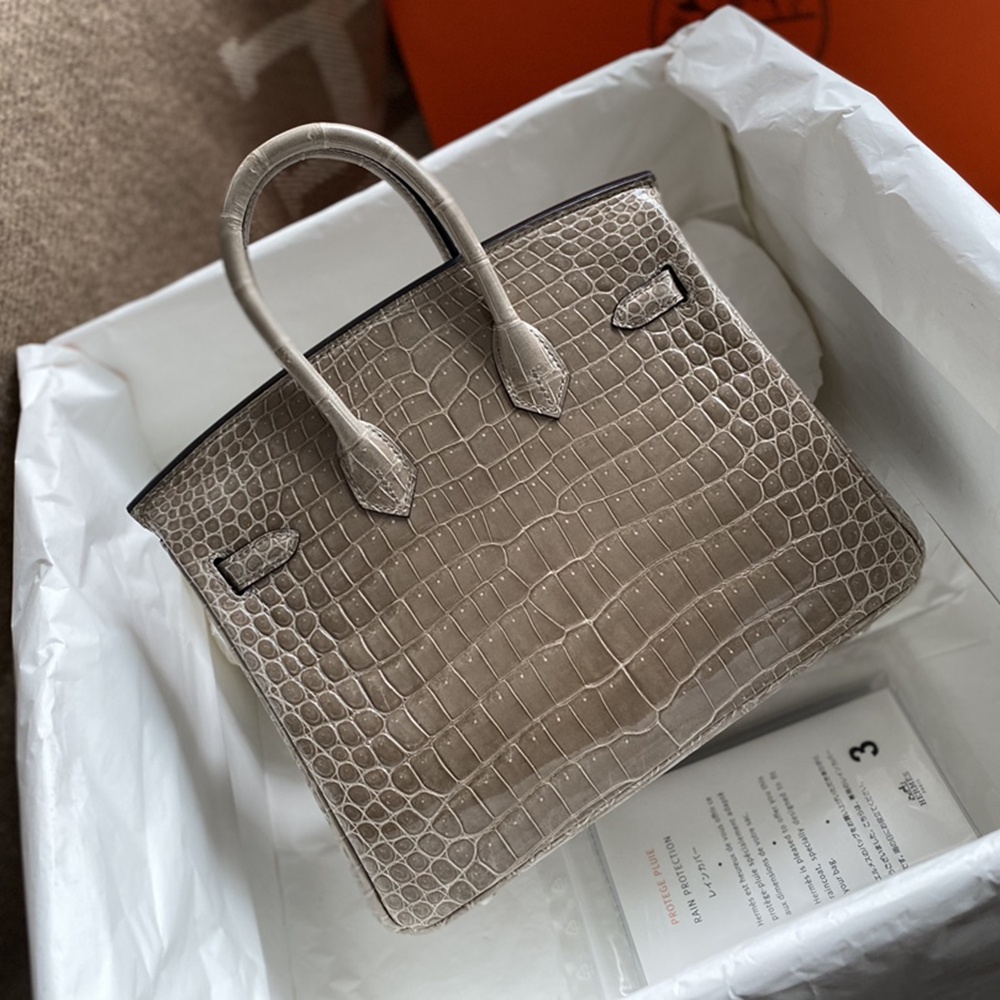 [에르메스] Hermes Birkin Bag Alligator - 에르메스 버킨 25 악어가죽 25 x 20 x 13cm (버킨 30 35 40 45) 가격상담