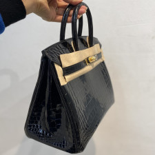 [에르메스] Hermes Birkin Bag Alligator - 에르메스 버킨 25 악어가죽 25 x 20 x 13cm (버킨 30 35 40 45) 가격상담