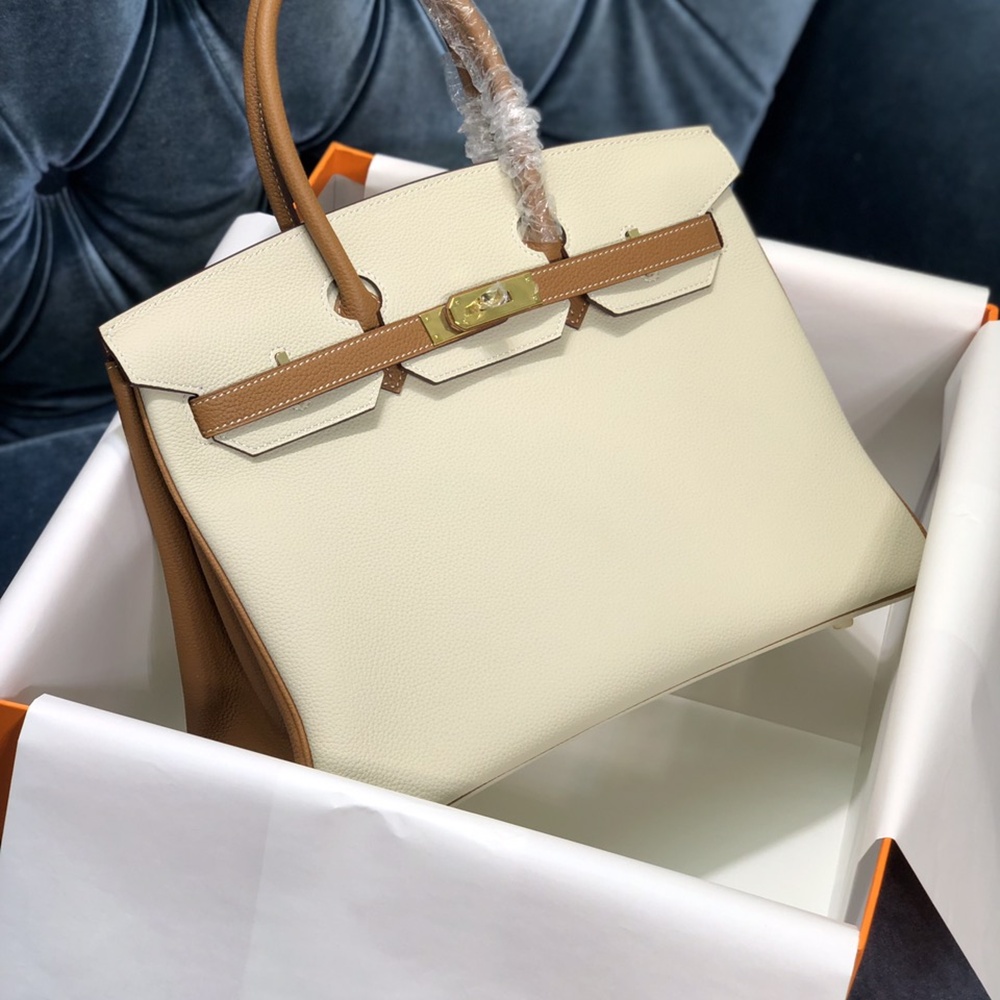 [에르메스] 2칼라 Hermes Birkin Bag Togo - 에르메스 버킨 35 백 토고 35 x 25 x 18cm (버킨 25 30 35 40 45)