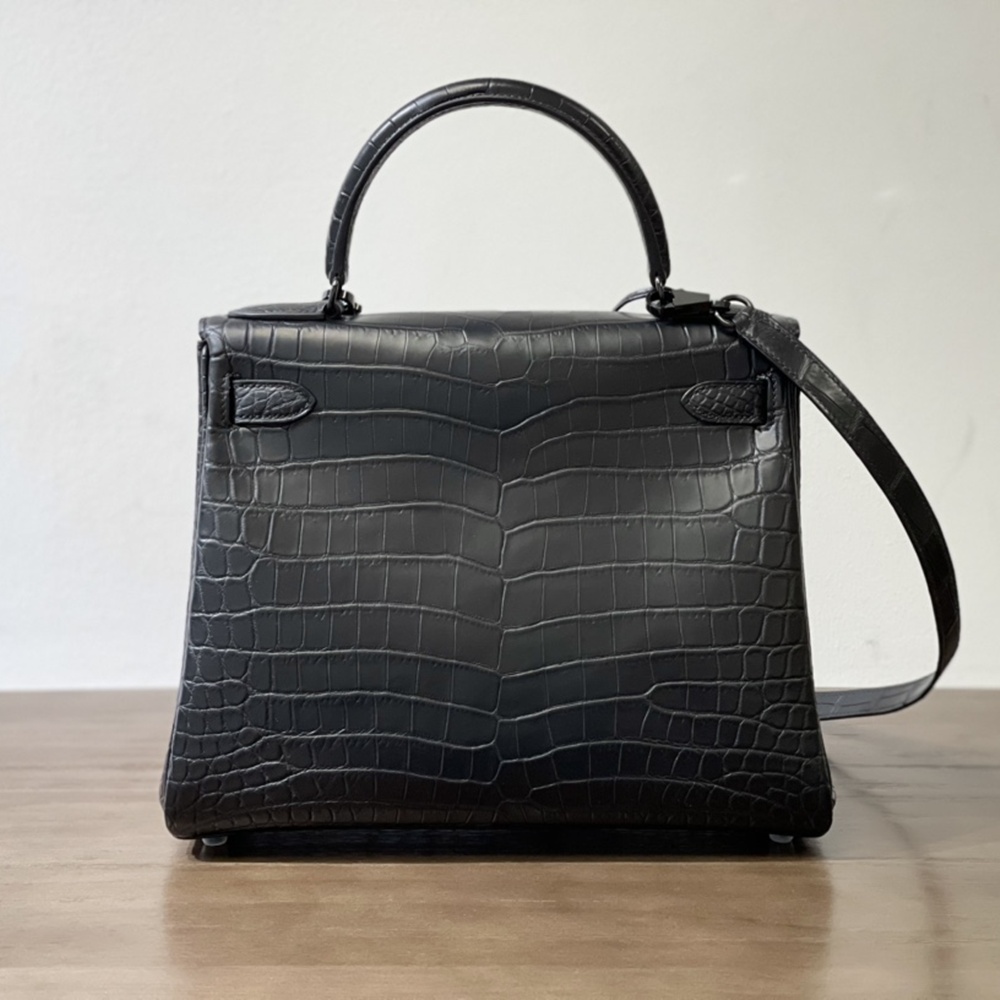 [에르메스] Hermes kelly Bag Alligator – 에르메스 켈리백 28 악어가죽 28 x 22 x 11cm (켈리 20 25 28 32 35) 가격상담
