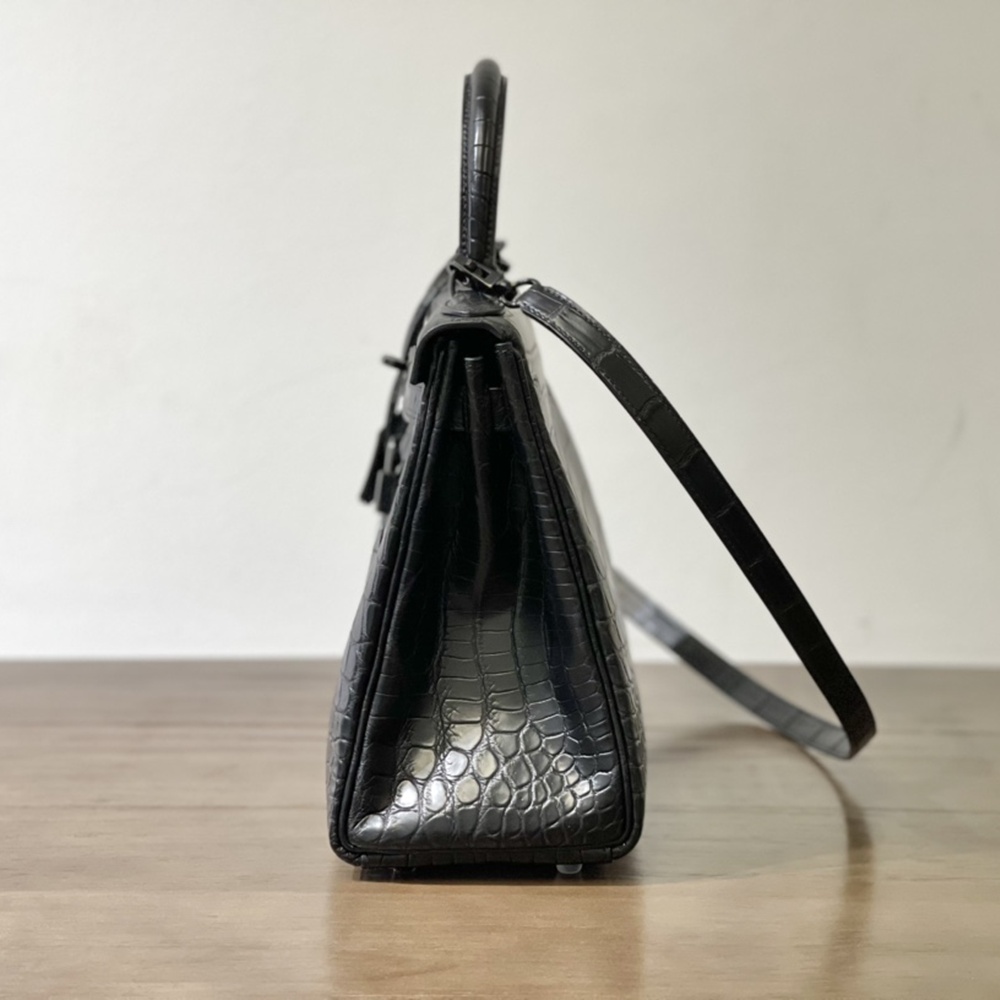 [에르메스] Hermes kelly Bag Alligator – 에르메스 켈리백 28 악어가죽 28 x 22 x 11cm (켈리 20 25 28 32 35) 가격상담