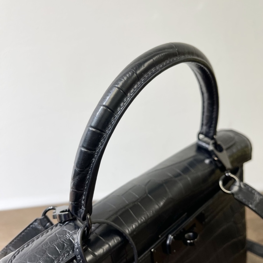 [에르메스] Hermes kelly Bag Alligator – 에르메스 켈리백 28 악어가죽 28 x 22 x 11cm (켈리 20 25 28 32 35) 가격상담