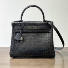 [에르메스] Hermes kelly Bag Alligator – 에르메스 켈리백 28 악어가죽 28 x 22 x 11cm (켈리 20 25 28 32 35) 가격상담