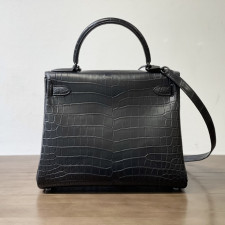 [에르메스] Hermes kelly Bag Alligator – 에르메스 켈리백 28 악어가죽 28 x 22 x 11cm (켈리 20 25 28 32 35) 가격상담