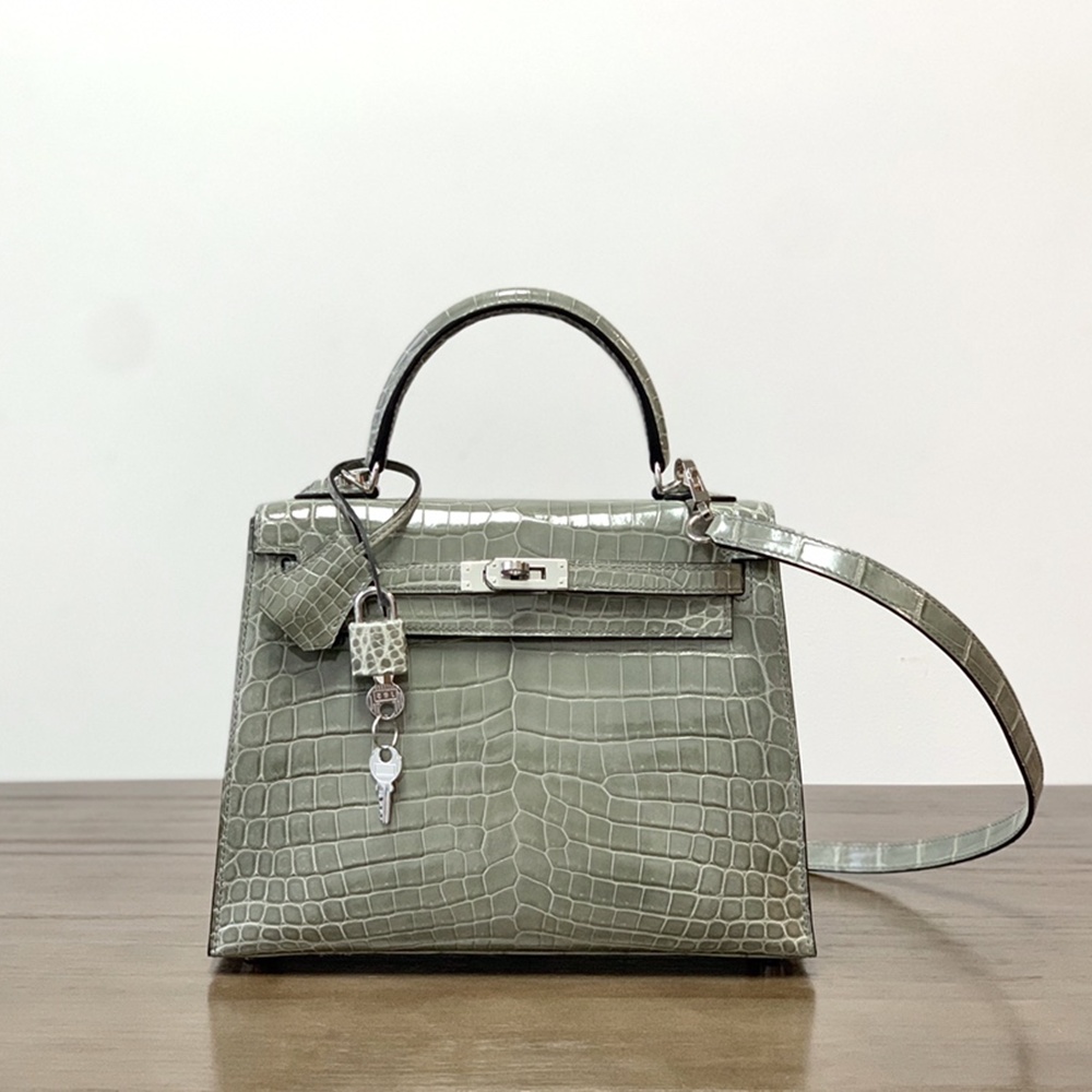 [에르메스] Hermes kelly Bag Alligator – 에르메스 켈리백 28 악어가죽 28 x 22 x 11cm (켈리 20 25 28 32 35) 가격상담
