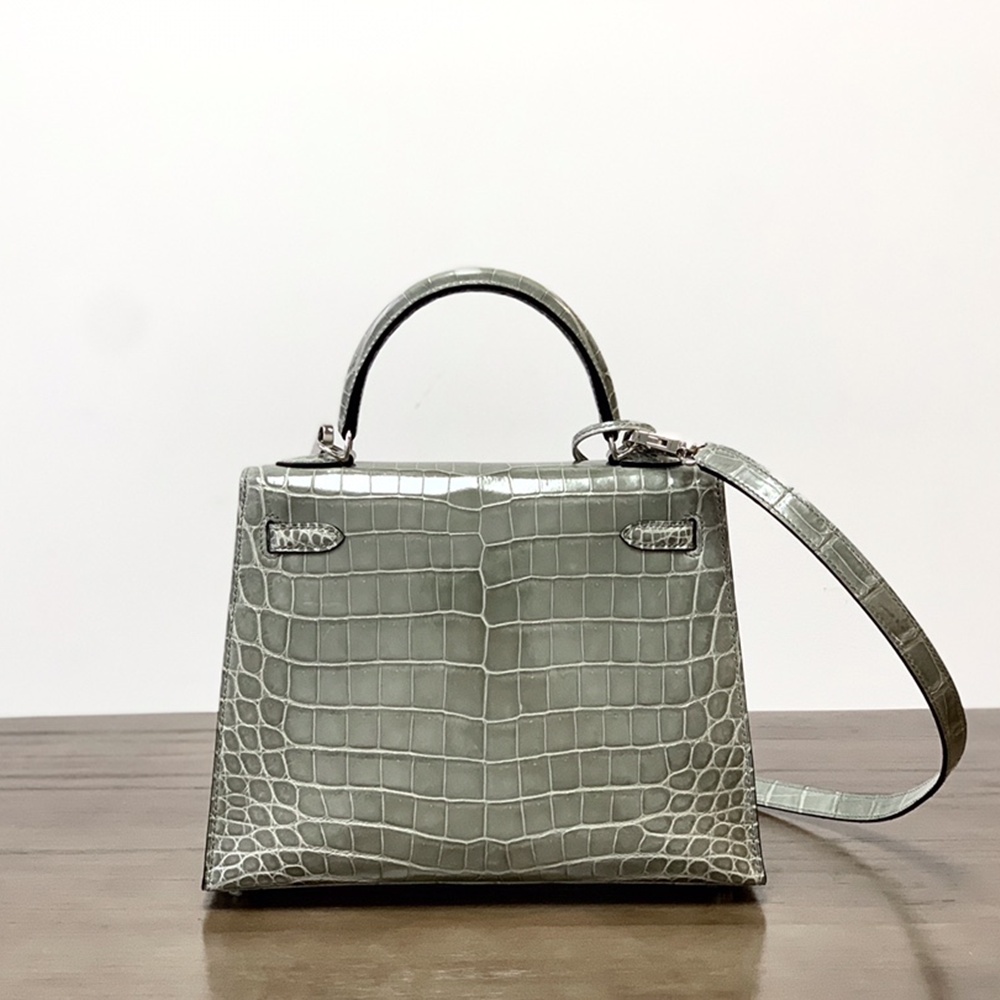 [에르메스] Hermes kelly Bag Alligator – 에르메스 켈리백 28 악어가죽 28 x 22 x 11cm (켈리 20 25 28 32 35) 가격상담