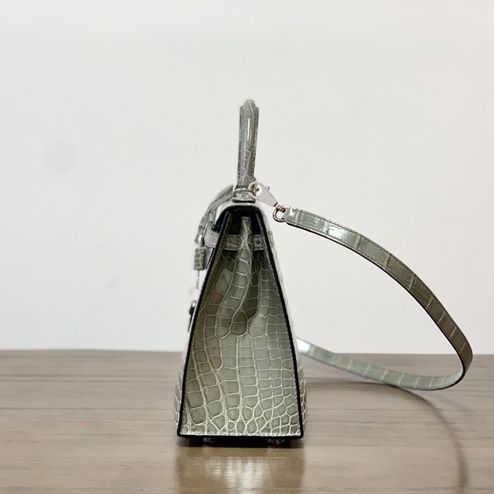 [에르메스] Hermes kelly Bag Alligator – 에르메스 켈리백 28 악어가죽 28 x 22 x 11cm (켈리 20 25 28 32 35) 가격상담