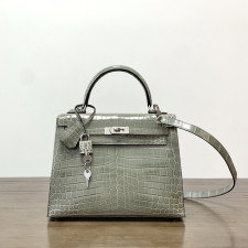 [에르메스] Hermes kelly Bag Alligator – 에르메스 켈리백 28 악어가죽 28 x 22 x 11cm (켈리 20 25 28 32 35) 가격상담