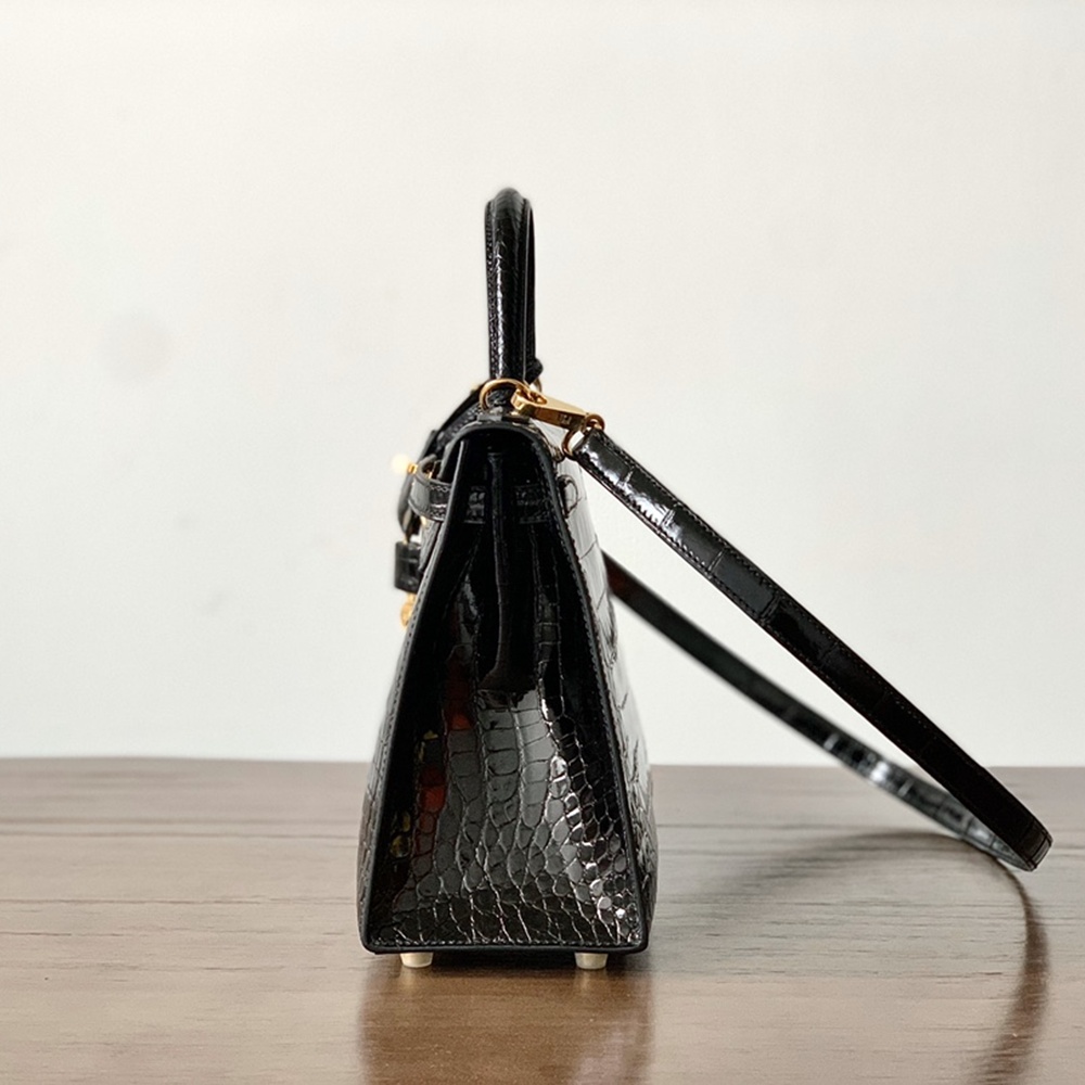 [에르메스] Hermes kelly Bag Alligator – 에르메스 켈리백 28 악어가죽 28 x 22 x 11cm (켈리 20 25 28 32 35) 가격상담