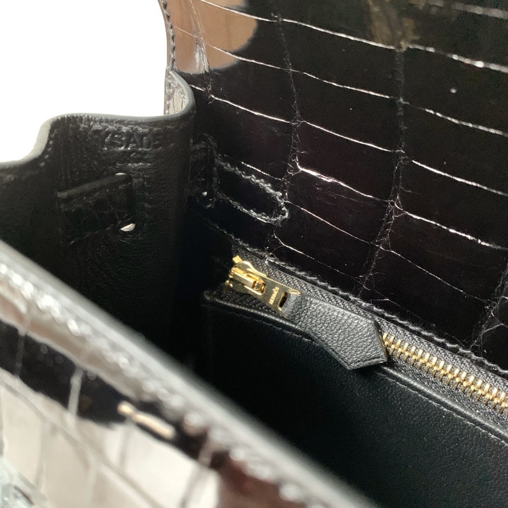[에르메스] Hermes kelly Bag Alligator – 에르메스 켈리백 28 악어가죽 28 x 22 x 11cm (켈리 20 25 28 32 35) 가격상담