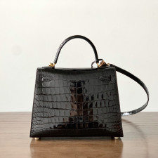 [에르메스] Hermes kelly Bag Alligator – 에르메스 켈리백 28 악어가죽 28 x 22 x 11cm (켈리 20 25 28 32 35) 가격상담